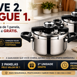 Kit 2 Panelas de Pressão Inox 4L | Compre 1 e Leve 2